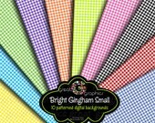 Gingham Paper, Digital Paper, Gingham Party Paper, Background Paper, Gingham Check, Instant Download Il_170x135