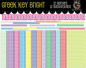 Greek Key Paper Printable Greek Key Border Digital Paper Printable Invitation Paper Background - Instant Download Il_170x135
