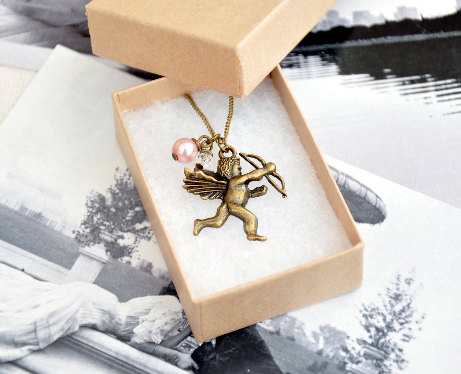 Valentine Cherub Pendant Necklace
