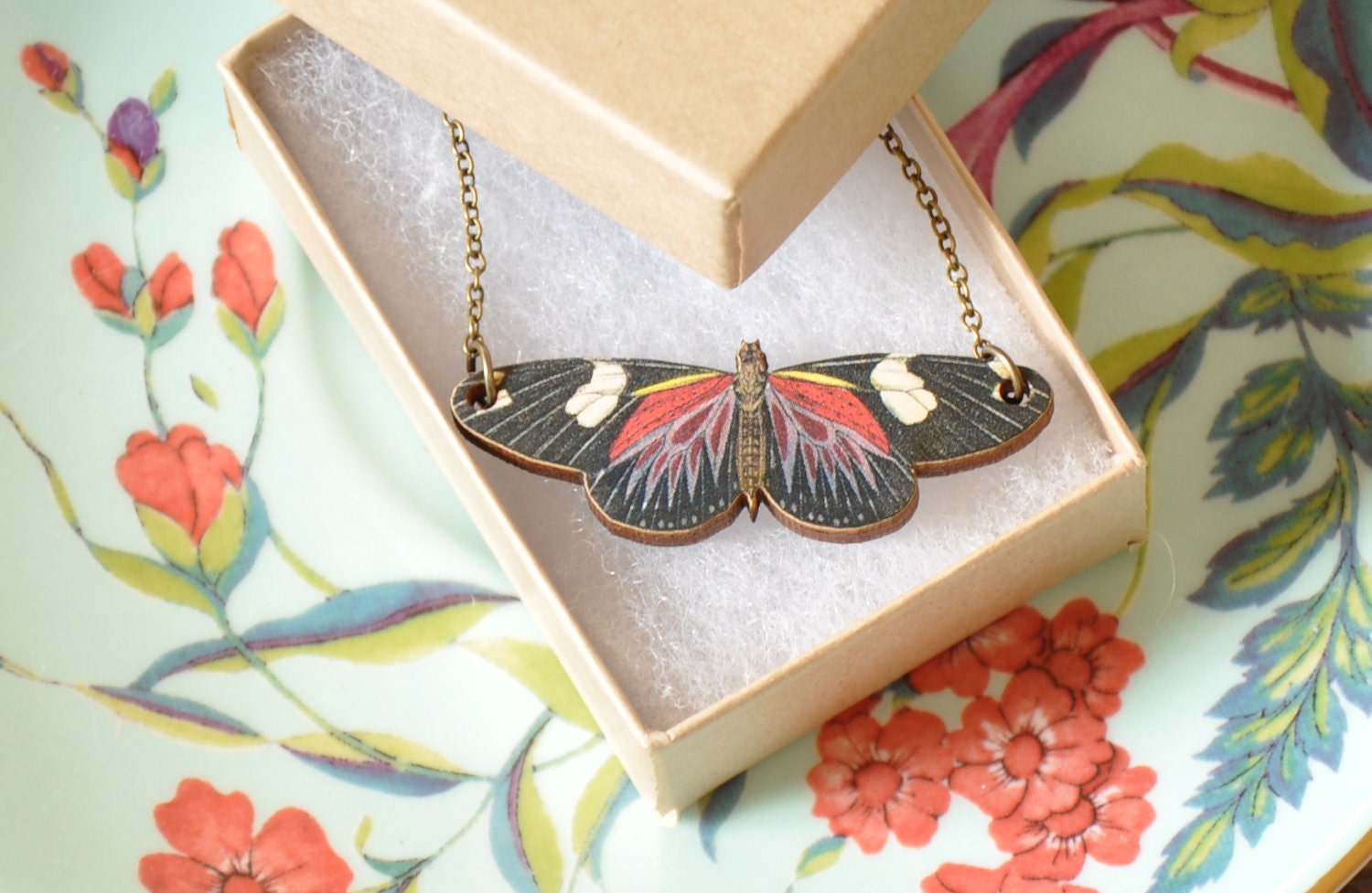 Geraldine Butterfly Pendant Necklace