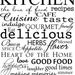 Kitchen subway art vinyl wall decal