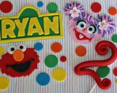 Fondant Sesame Street Inspired Decorations for a Special Birthday Cake and Cupcakes