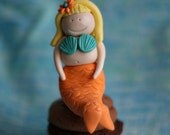 Fondant Mermaid Perfect for a Smash Cake, Cupcake or a Birthday Cake