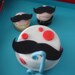 Fondant Mustache Cake Topper, Big Fancy Age, and Polka Dots perfect for a Smash Cake or Birthday Cake