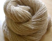 Handspun Yarn - Natural Beauty, superfine Alpaca, undyed, farm-grown in USA, 2-ply, fingering weight