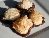 Coconut Macaroon Chocolate Dipped 1 Dozen