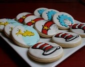 Cat In The Hat Dr Suess Cookies 1 dozen
