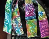 DSLR Padded Camera Strap Cover Batik Prints-Made to Order-OOAK