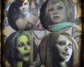 The Ladies of Silent Hill - Large 2 1/4" Pin Back Button Set