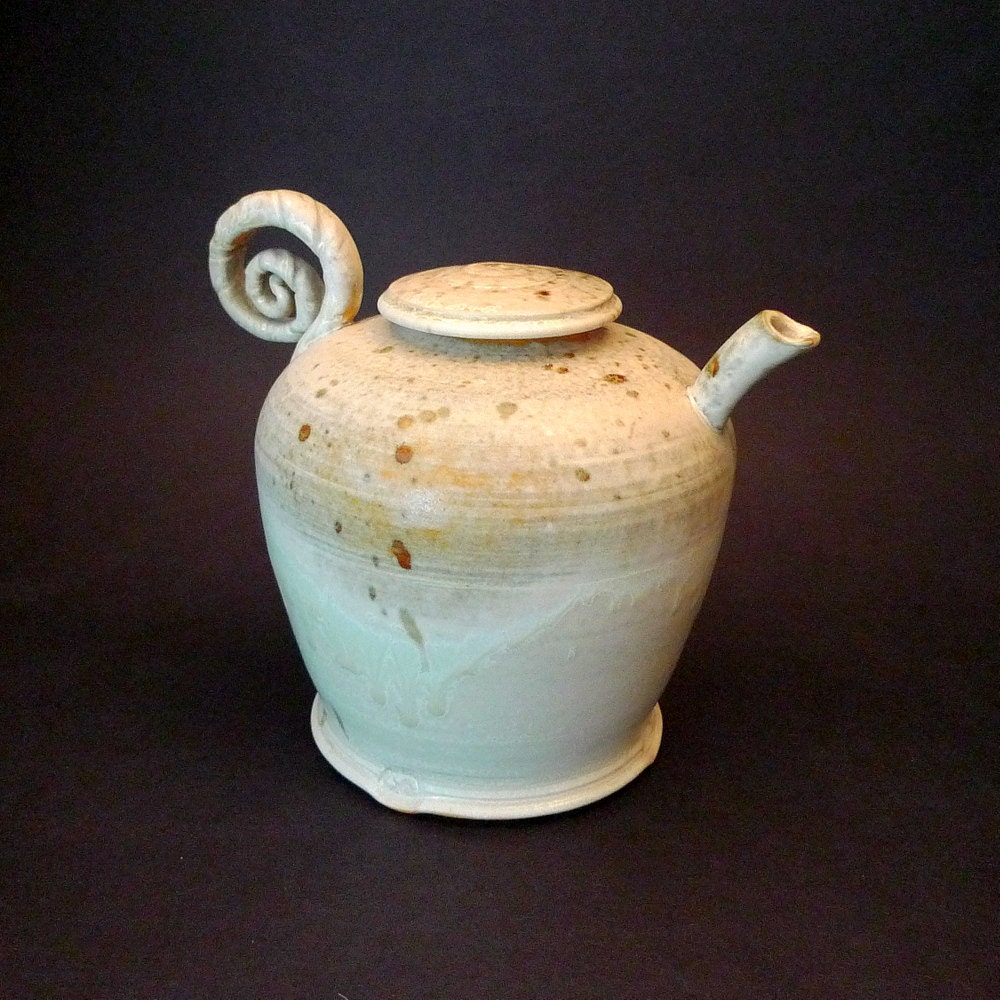 Decorative Spotted Ivory Porcelain Teapot