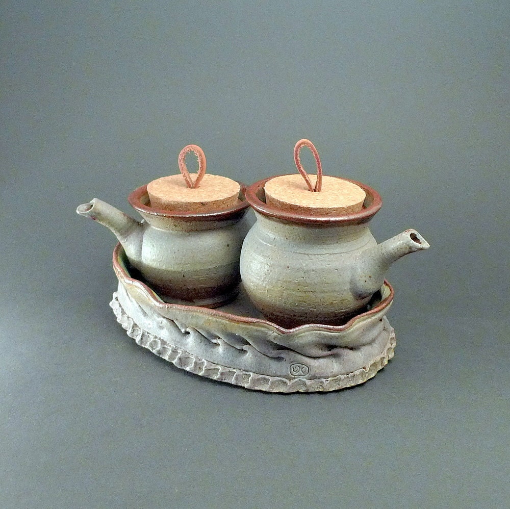 Slate Gray Cruet Set