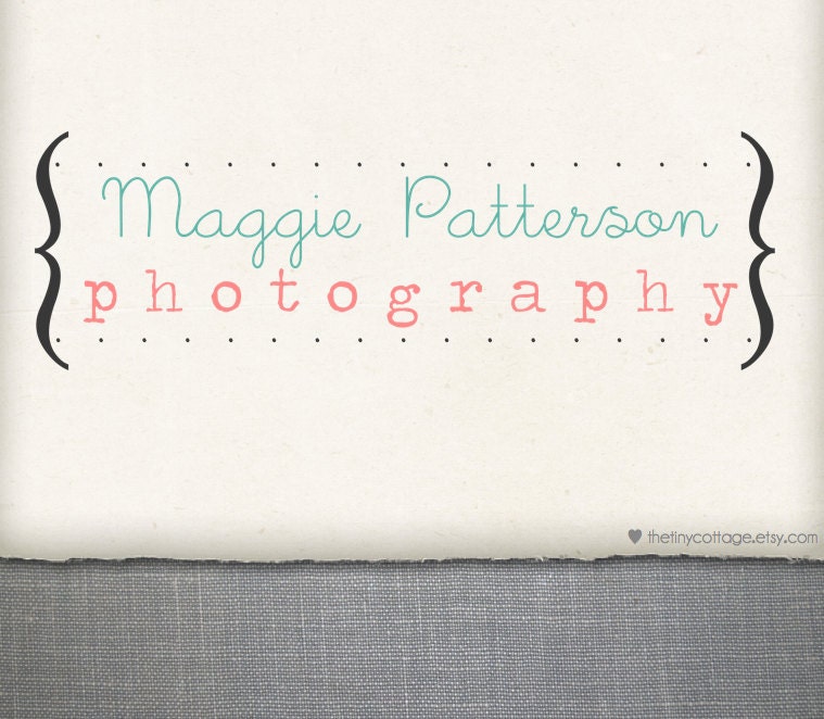 Premade Logo and Watermark Design - Maggie Patterson (No.295)