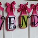 9 Wooden Letters Name Set Custom Colors Made to Order - Set of Nine 7" INCH - Nursery, Child's Room, Home Decor, Showers, Gifts