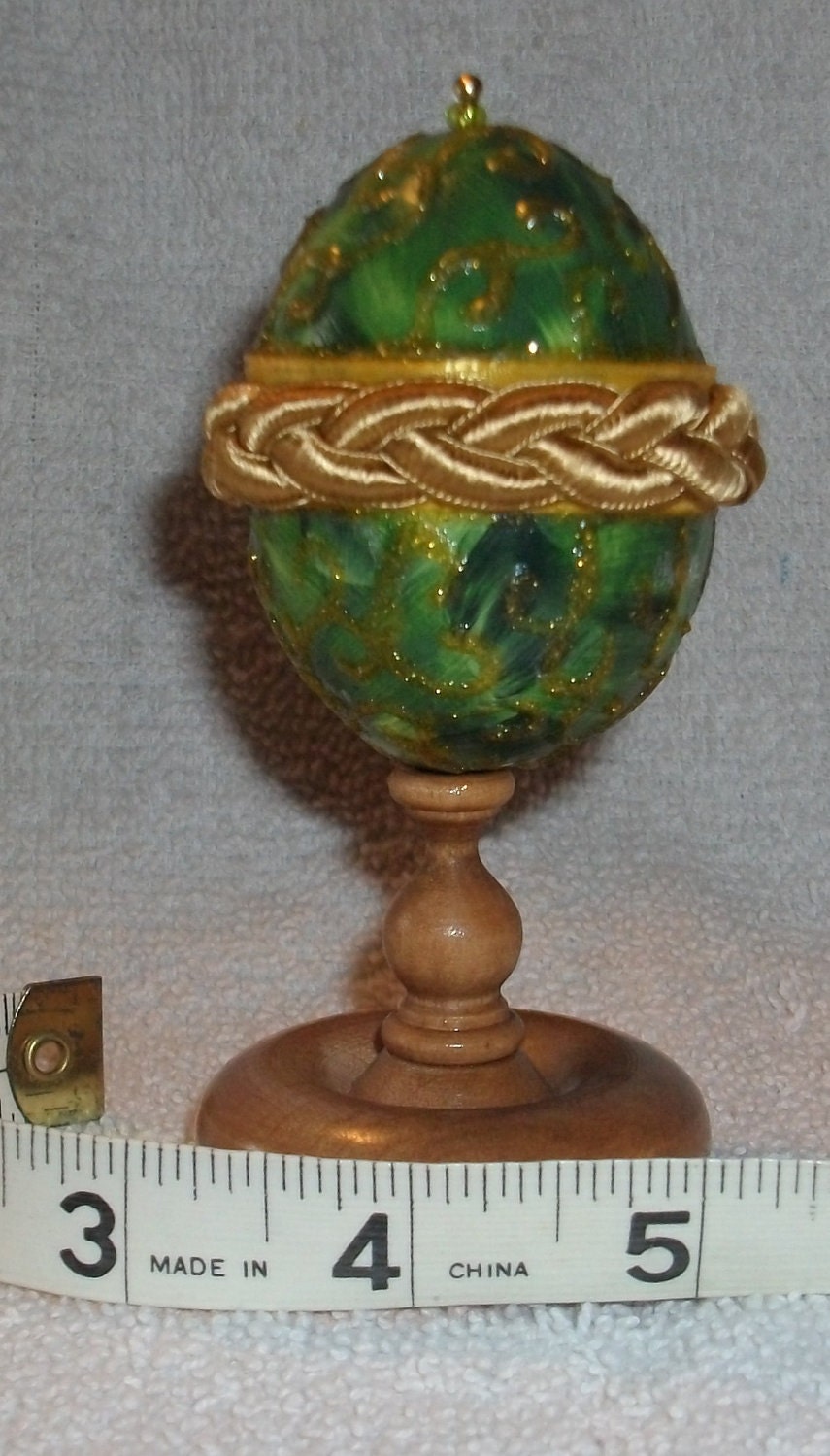 Painted Egg Ring Box