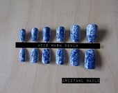 Acid Wash Denim Nail Art Set