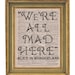 Vintage Dictionary Book Art Print- 8x10 - Alice In Wonderland Mad Here