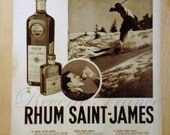 Vintage French Ad-1939 St James Rhum - St James Rum