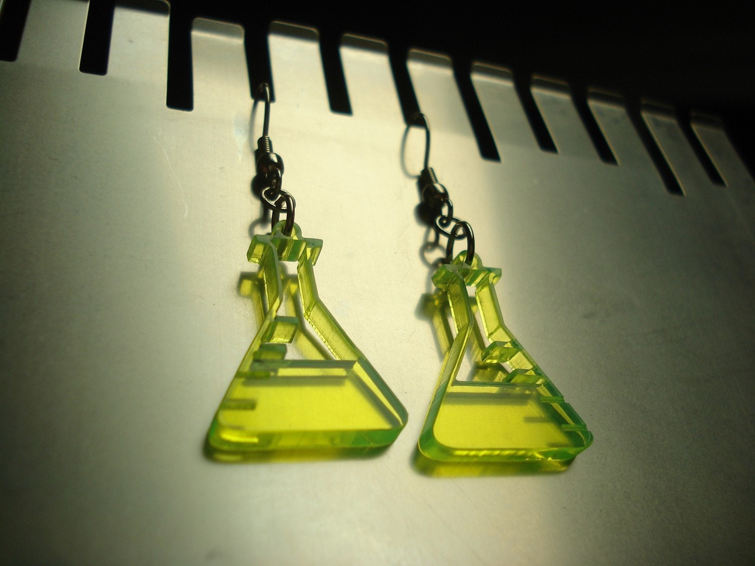 Beaker Acrylic Earrings