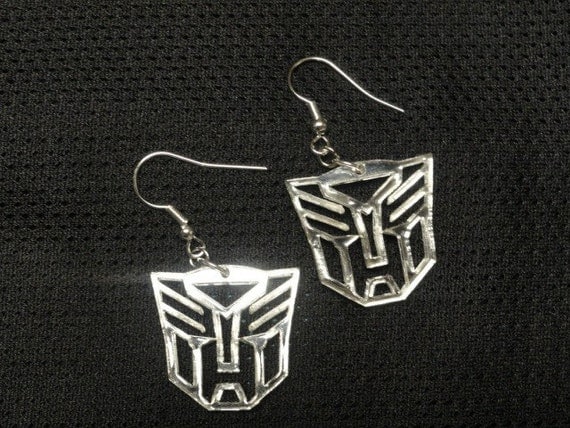 Transformer Inspired Autobot and / or Decepticon Acrylic Earrings
