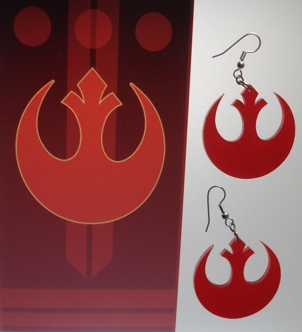 Star Wars Rebel Alliance inspired Earrings