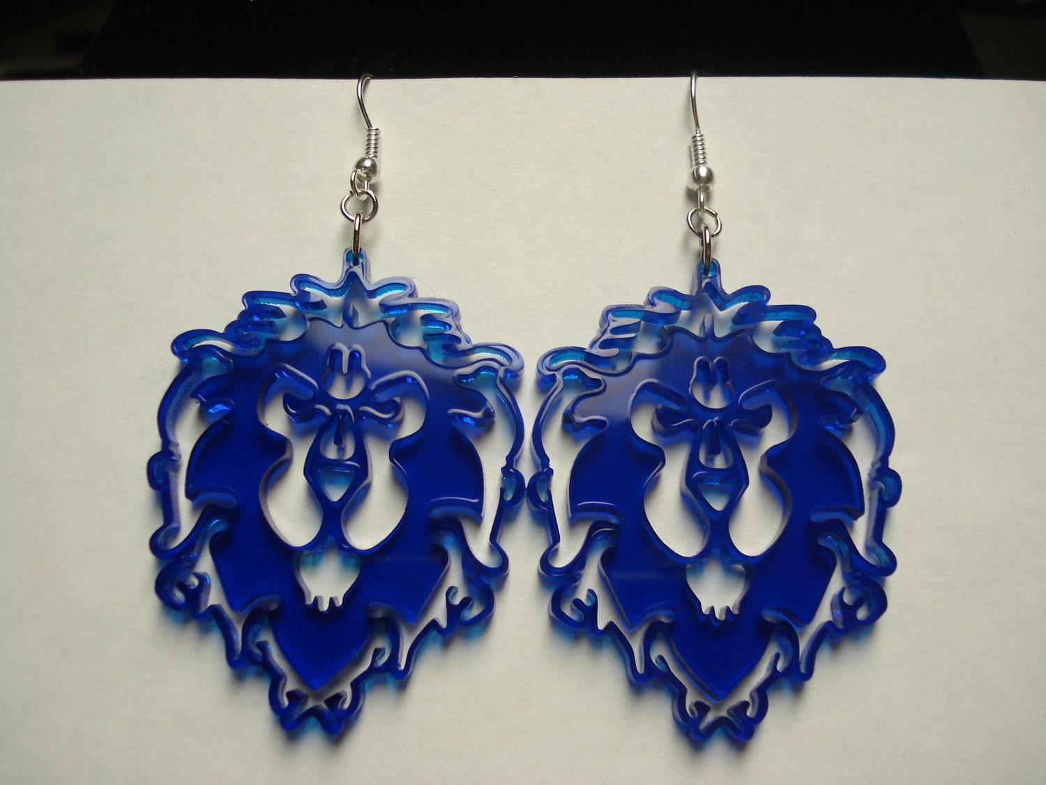 World of Warcraft - Alliance Lion Inspired Acrylic Earrings