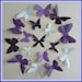 3D Wall Butterflies - 15 Lavender, Lilac Purple, Dark Plum, White Butterfly Silhouettes, Nursery, Home Decor, Wedding