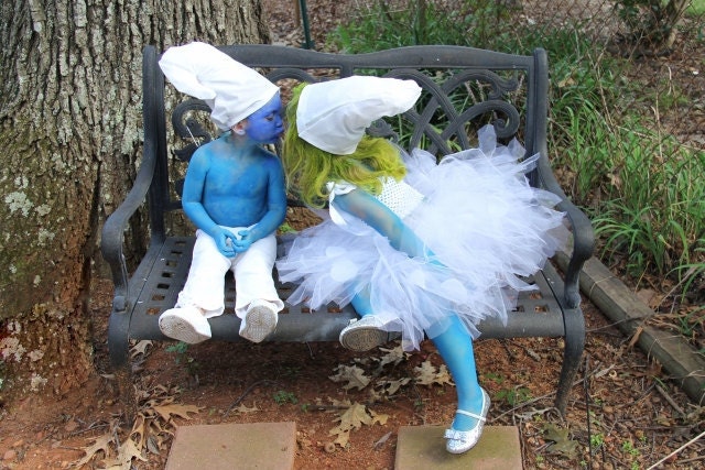 Smurfy Inspired Tutu Costume Toddler up to 5T or Approximately 23" Chest Measurement for Costume, Plays, Dress-Up, Photo Prop
