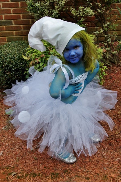 Smurfy Inspired Tutu Costume Toddler up to 5T or Approximately 23" Chest Measurement for Costume, Plays, Dress-Up, Photo Prop