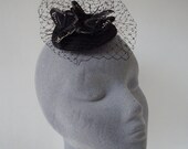 Black Butterfly Fascinator-Small
