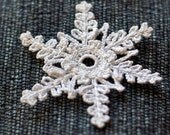 Set of 3 Christmas Crochet Snowflakes Star Tree Blossom Holiday Ornament Home Decor by dodofit on Etsy