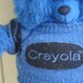 Vintage Crayola Crayon BLUE Bear 1986