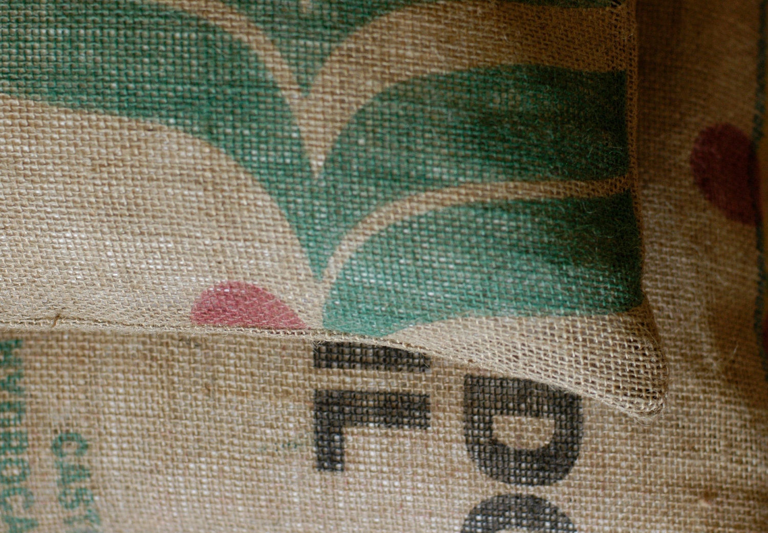 Handmade Coffee Sack Pillow