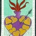 Sacred Heart - Vintage Empherma - Original Painting