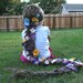Child Rapunzel Hair Crochet Hat with Braid