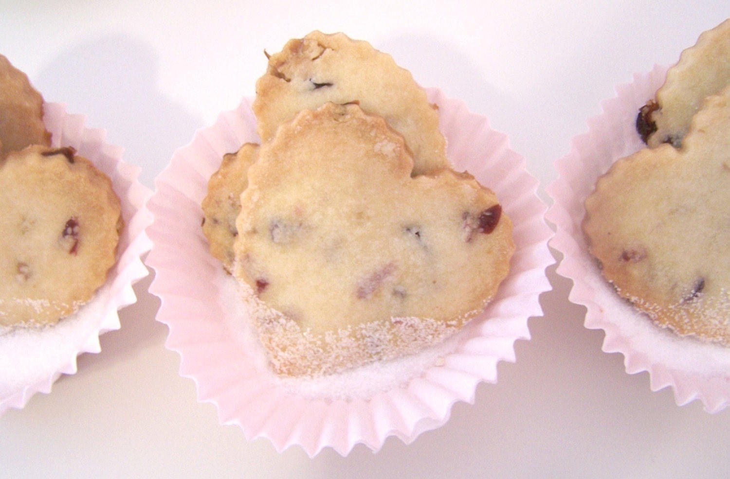 Cranberry Walnut Heart Shortbread Cookies - a Treasury item