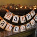 Halloween Banner Black and Orange Spider Garland Great Photo Prop Sign