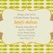 Bridal Shower or Baby Shower Invitation- Fall Autumn Leaves on a Vine Aqua Orange