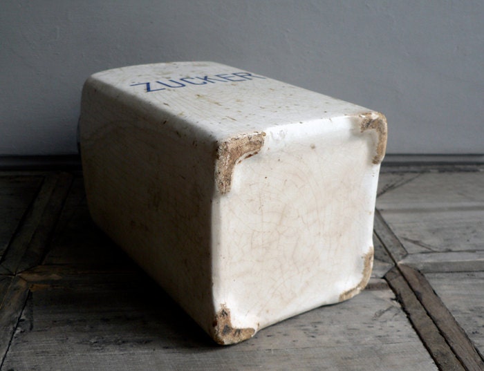 ANTIQUE ///// Porcelain Sugar Canister