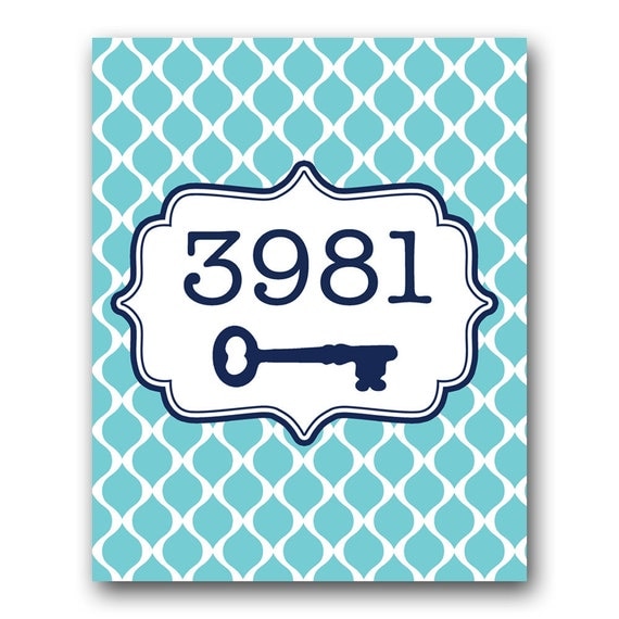 Digital House Number Print Il_570xn