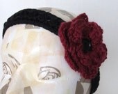Black Xs in a Row Headband