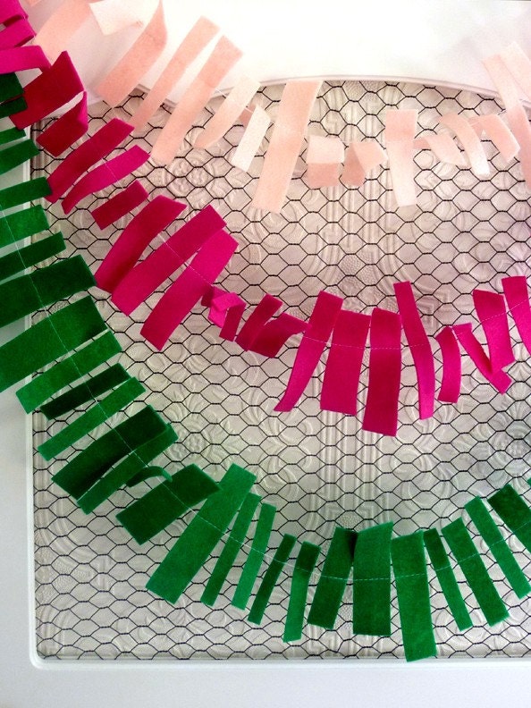 Felt Flower Party Picks - cupcake topper, cake topper, wedding, birthday, rainbow, felt, baby shower, bridal shower, red, pink, green, white