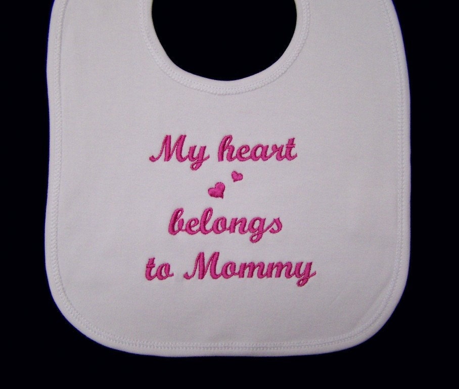Infant Baby Bib Personalized Monogrammed Embroidered