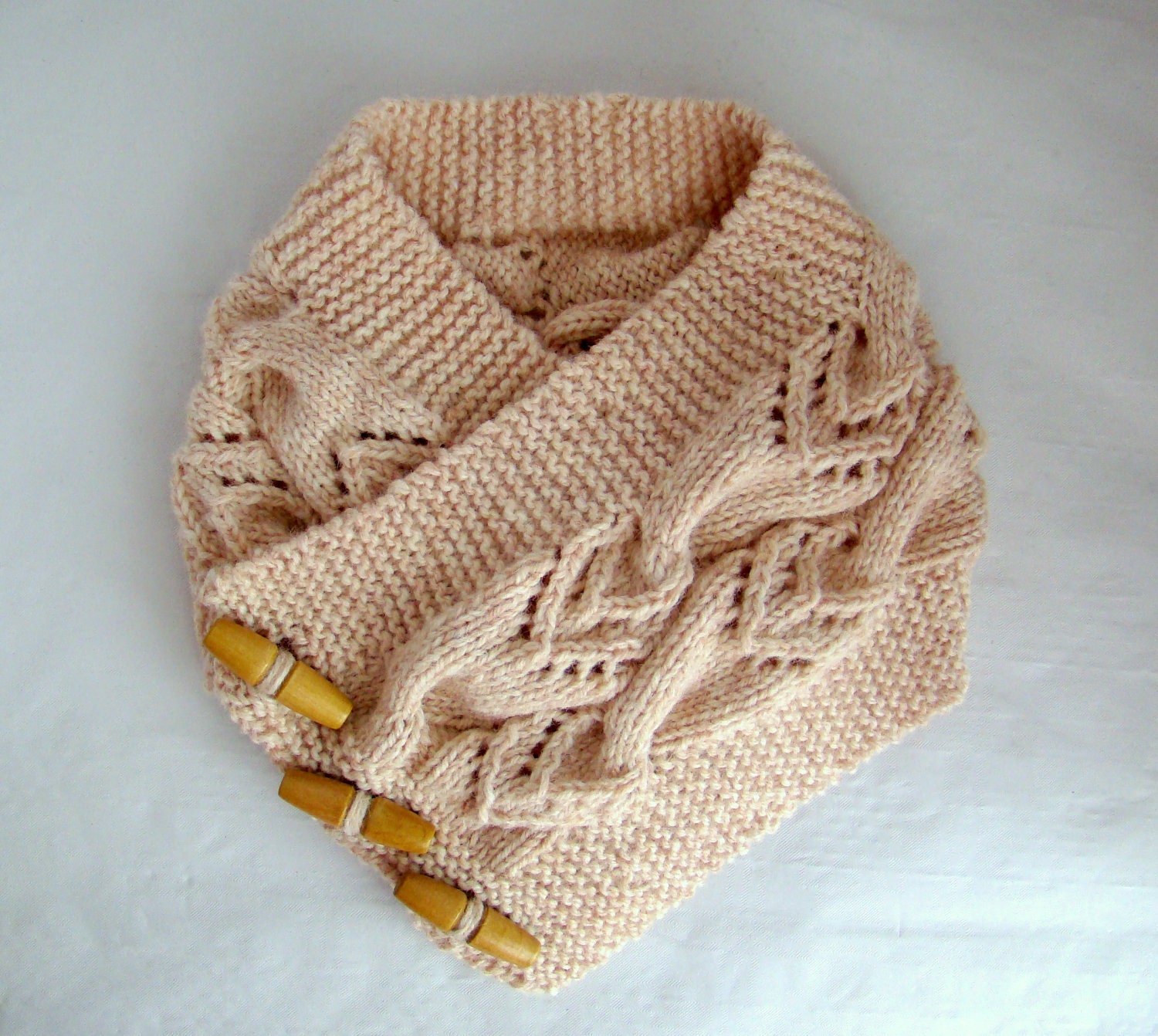 INSTANT DOWNLOAD Pdf Pattern - Wooly Cable Neckwarmer