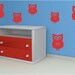 Vinyl Wall Decal......14 Hoot Owls  - 6 Large and 8 small...child children teen baby owl wall decal