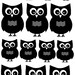 Vinyl Wall Decal......14 Hoot Owls  - 6 Large and 8 small...child children teen baby owl wall decal