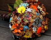 Wedding brown Fall Cowgirl Country Western Bridal bouquet