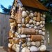 Outdoor Wine Cork Birdhouse with gold accents