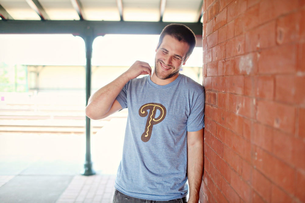 Philly Pretzel Adult T - Blue