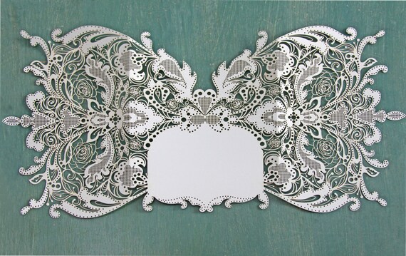 Laser Cut White Wrap