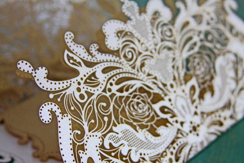 Laser Cut White Wrap